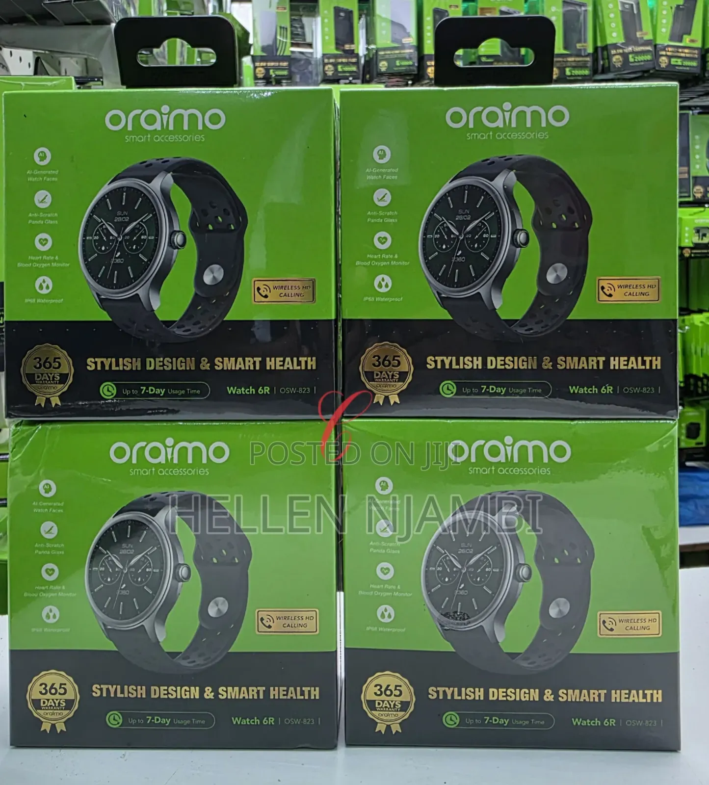 Oraimo Watch 6r Osw-823 1.39" Antiscratch Panda Glass Smart Watch