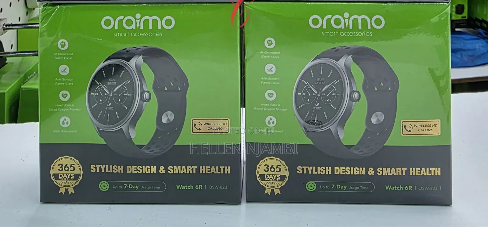 Oraimo Watch 6r Osw-823 1.39" Antiscratch Panda Glass Smart Watch