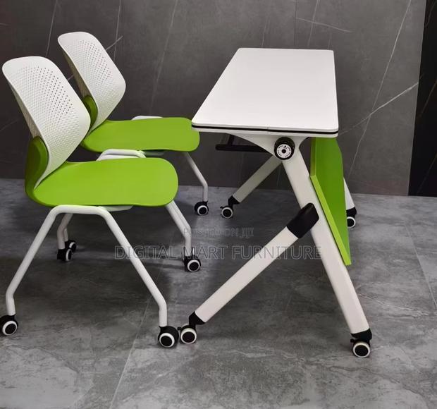 Office Table: White Modern Folding Utility Table