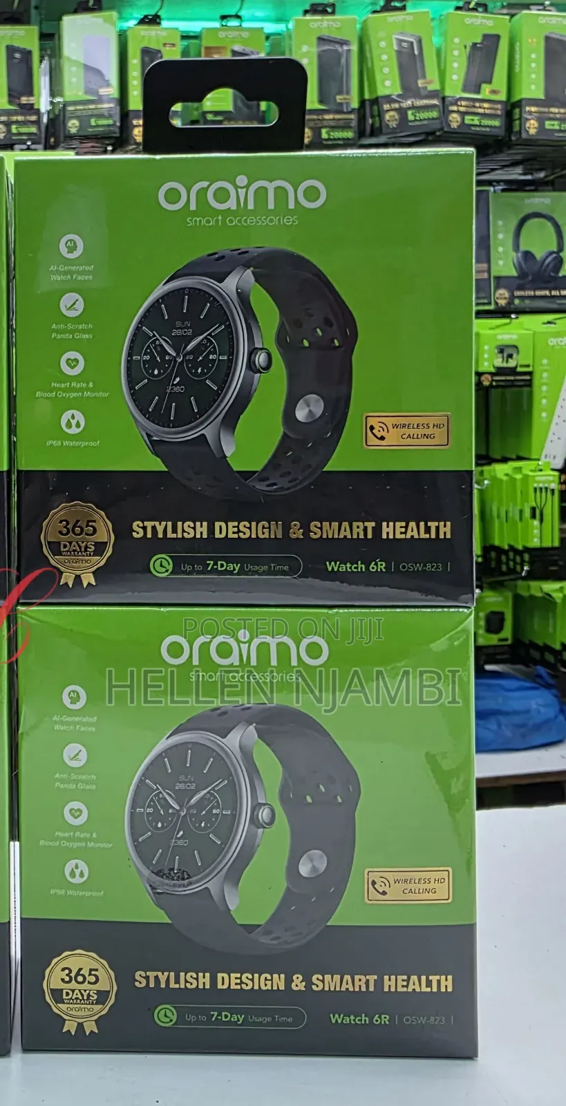 Osw-823
Oraimo Watch 6r 1.39" Panda Glass Smart Watch