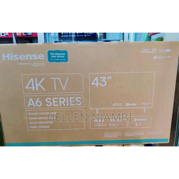 *Hisense 43" Smart A6 Frameless Tv - thumbnail 2