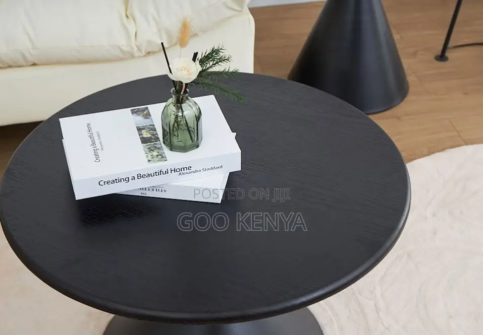 Home Table; Compact Round Nordic Style Coffee Table for Home Décor