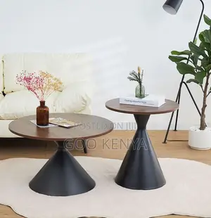 Home Table; Compact Round Nordic Style Coffee Table for Home Décor