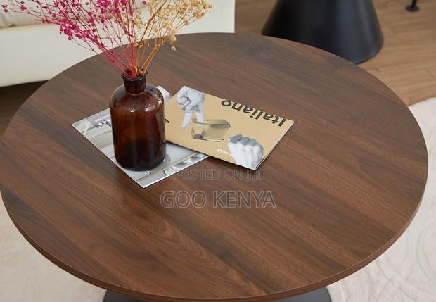 Home Table; Compact Round Nordic Style Coffee Table for Home Décor - thumbnail 7