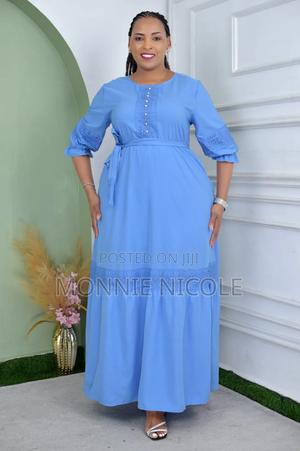 Sky Blue/Light Blue Maxi Dress - main view
