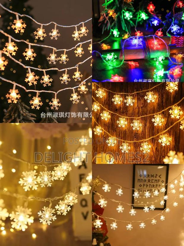 Christmas Snowflake Led Lights Fairy With Remote_zaw