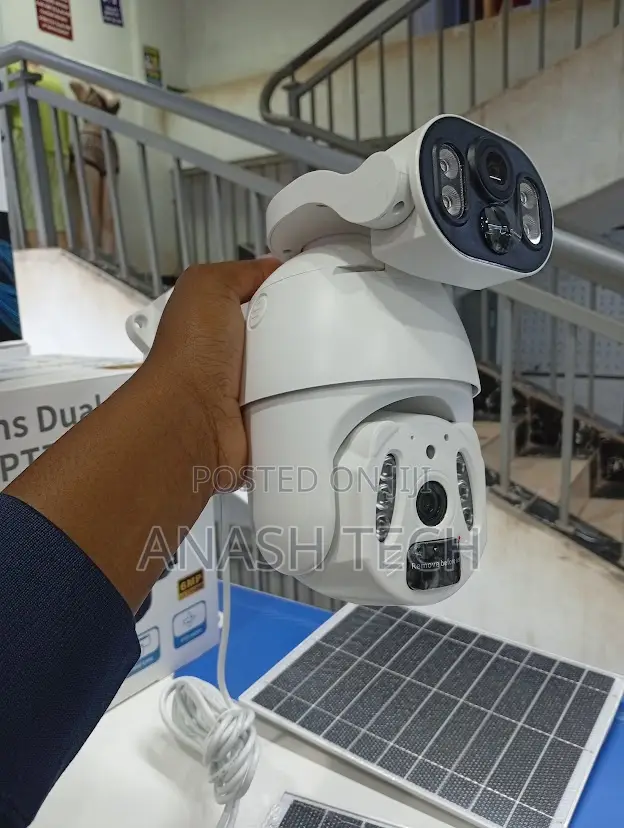 Wireless PTZ Camera 6mp Ubox Dual Lens Solar Camera