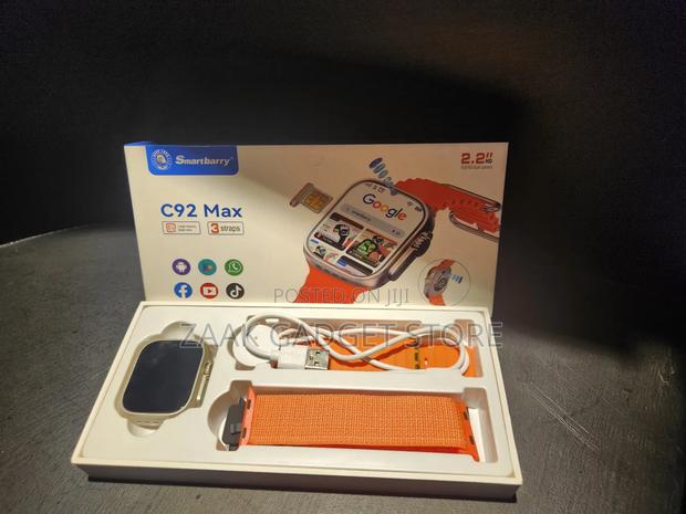 Smartwatch Camera With Full Hd Dual Camera and Sim Card Slot-C92 Max