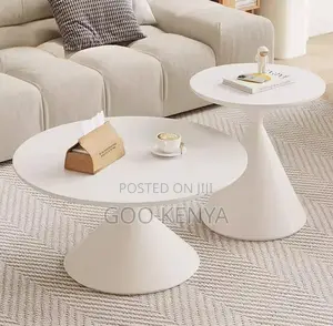 Home Table; Compact Wooden Coffee End Table Set for Home Use