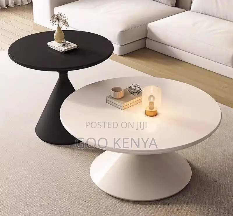 Home Table; Compact Wooden Coffee End Table Set for Home Use