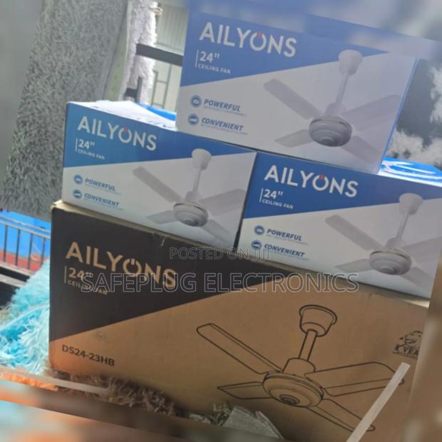 Celling Fan Ailyons 24" Fan: High Airflow, Low Consumption -
