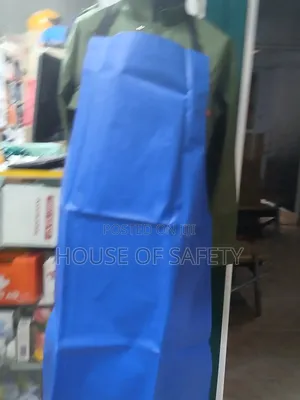 Colour Blue PVC Apron for Ladies
