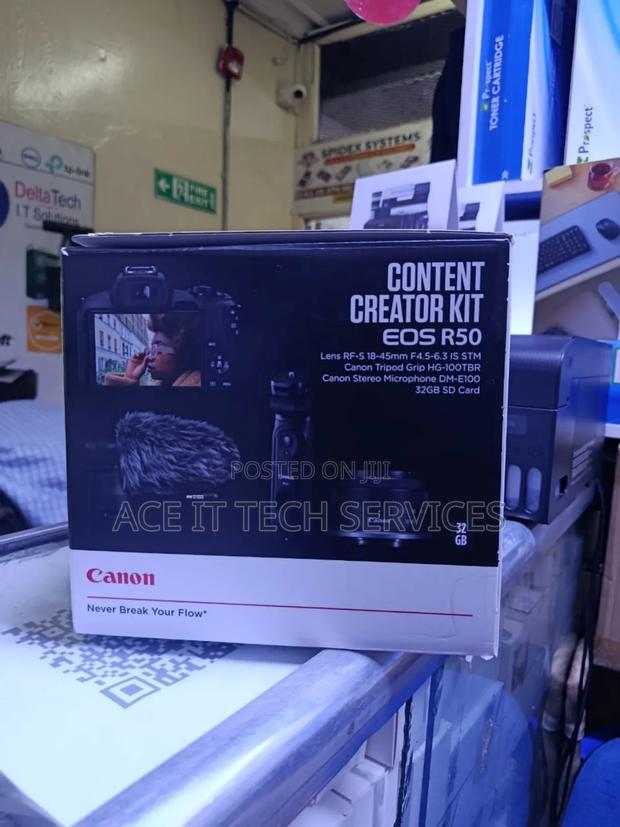 Canon R50 Content Creator Kit With 18-45mm Lens Best Price in Nairobi-