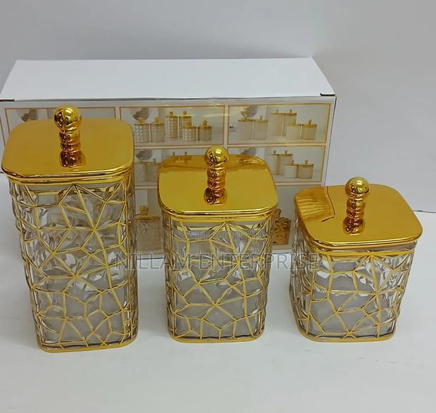 3 in 1 Transparent Storage Jars - thumbnail 3