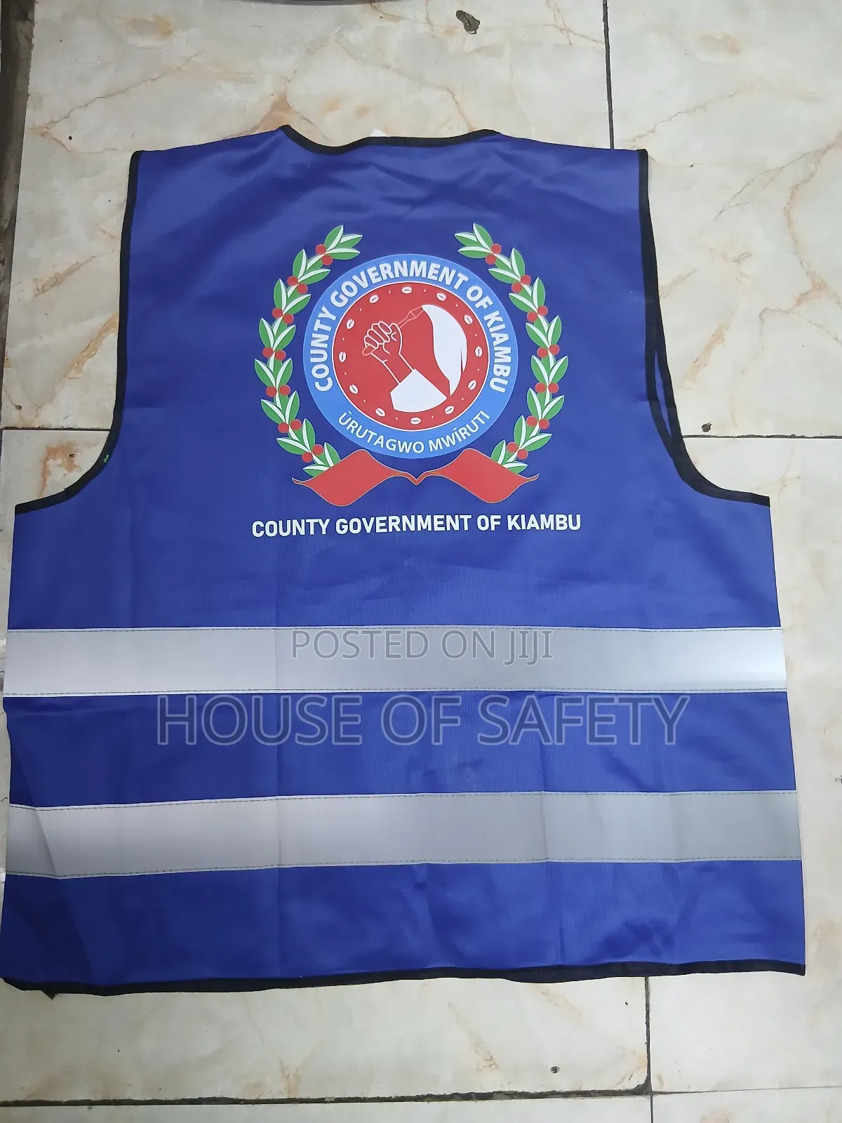 Branded Safety Vest With Front Zipper