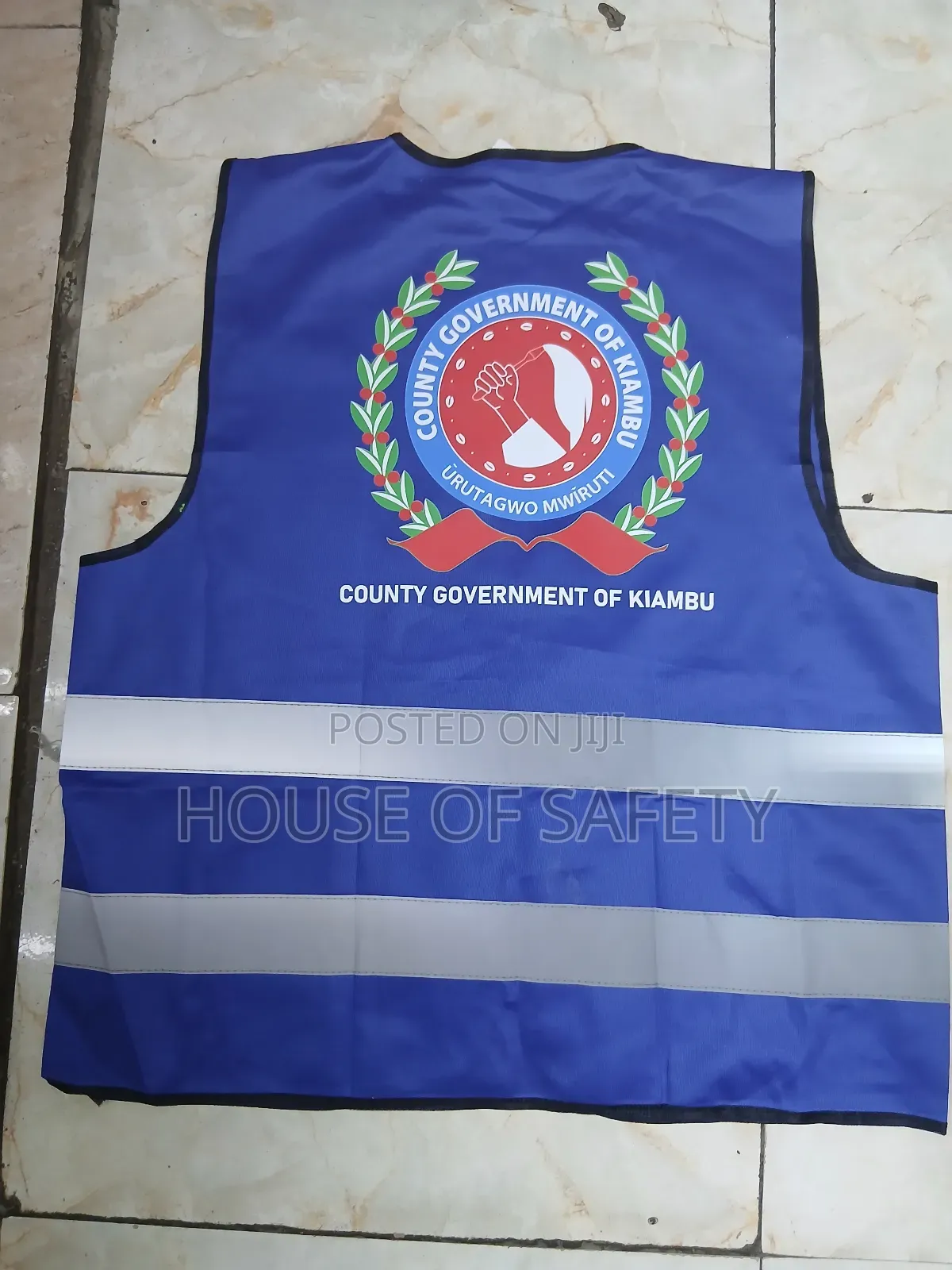Branded Safety Vest With Front Zipper