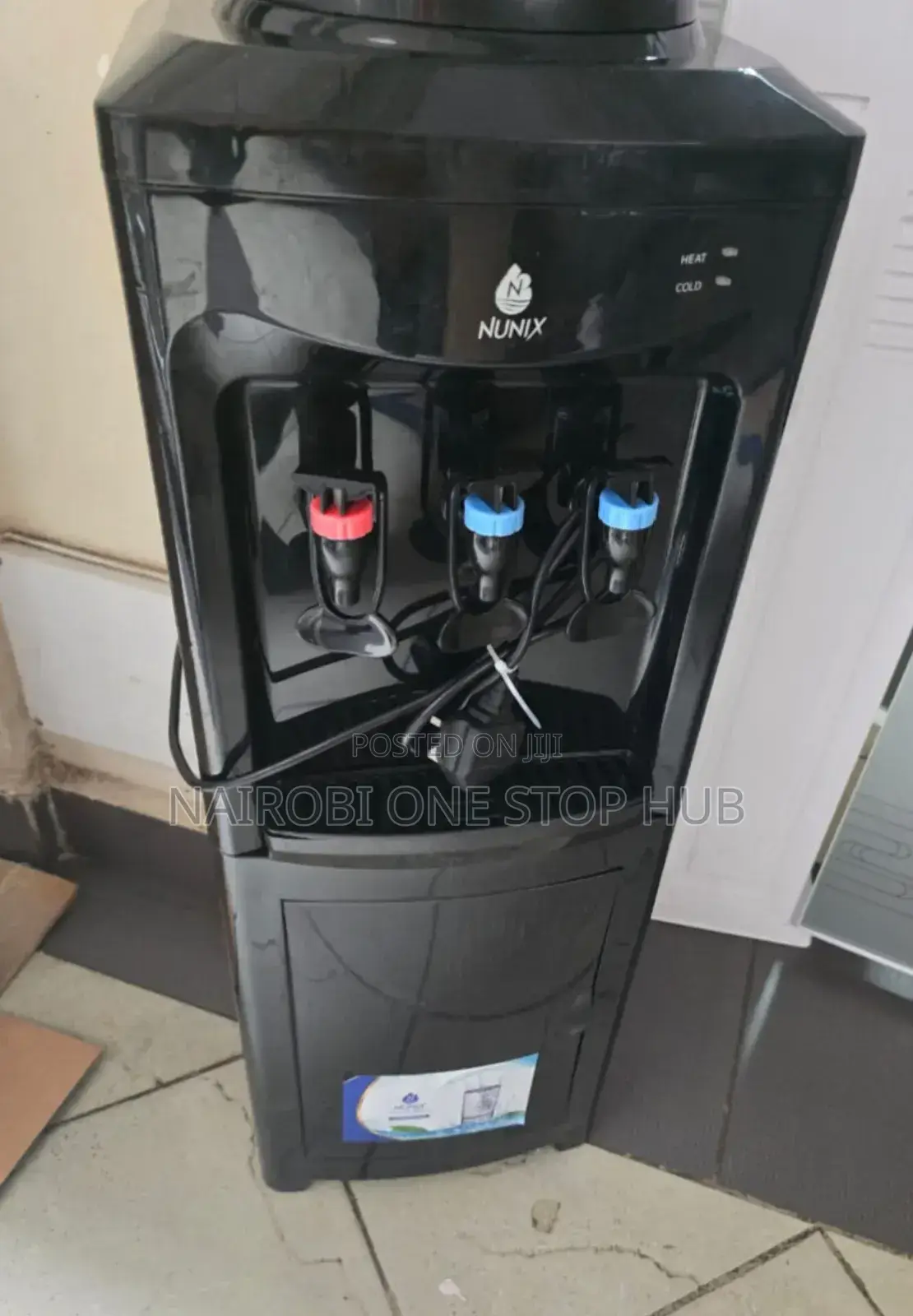 Nunix Floor Standing Water Dispenser With Storage Cabinet