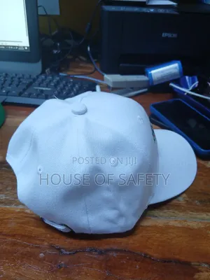 White Caps With Branding of Logo