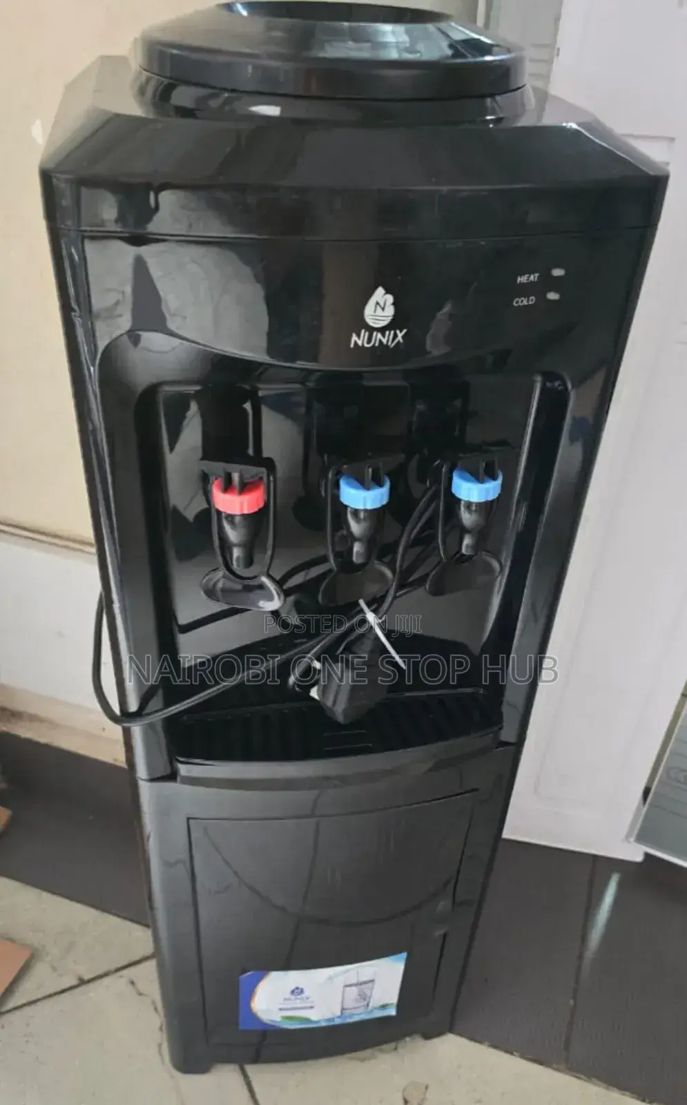 Nunix Black Water Dispenser,Hot Cold and Normal Water Dispenser