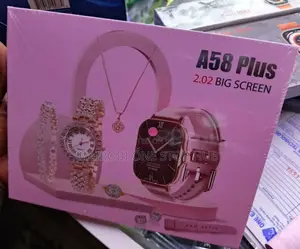 A58 Plus Smart Watch 2.02 With Luxury Jewelry Gift Set