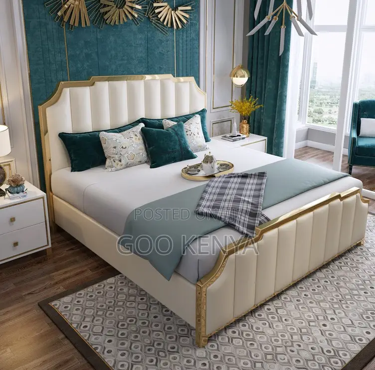 Home Bed; Modern Minimalist Ash Wood Double Bed