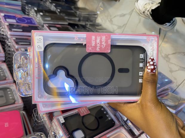 Elzzi Magnetic Guard for iPhone 16 Case Translucent Matte Hard Pc - main view