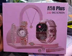A58 Plus Smart Watch With Matching Jewelry