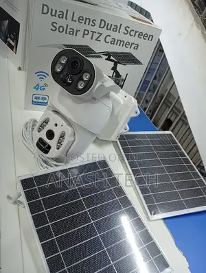 6 Mp Dual Lens 4g Camera Solar Human Detection Night Vision Dual Panel