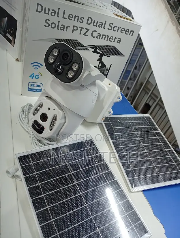 6 Mp Dual Lens 4g Camera Solar Human Detection Night Vision Dual Panel