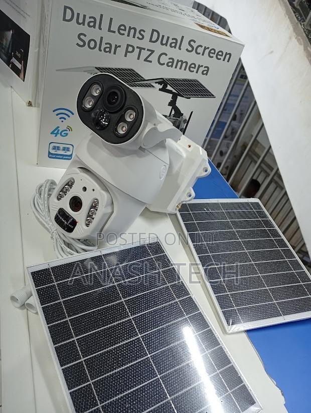 6 Mp Dual Lens 4g Camera Solar Human Detection Night Vision Dual Panel - main view