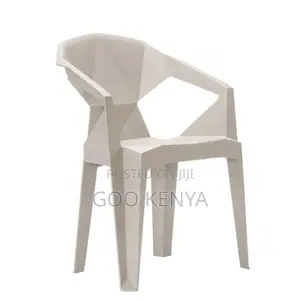 Home Chair; Colorful Geometric Stackable Plastic Dining Chair