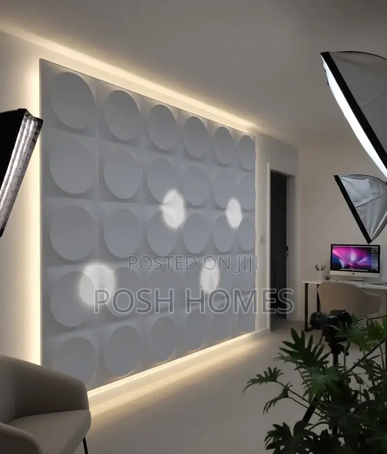 Patterned 3d Wall Panels White