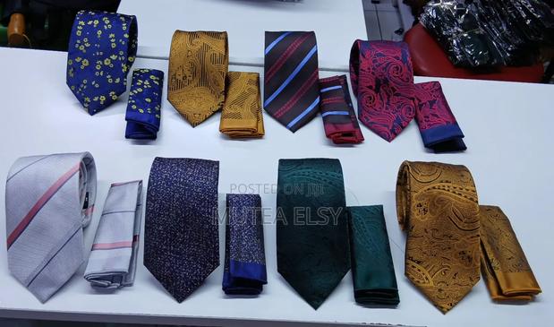 Azure Blue Seafoam Green Executive Tie Sets - thumbnail 3