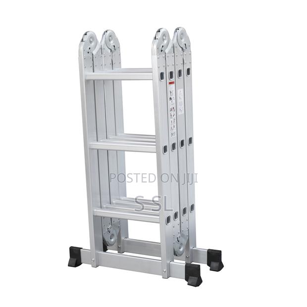 Modern 4x3 Aluminum Multipurpose Hinge Ladder - main view