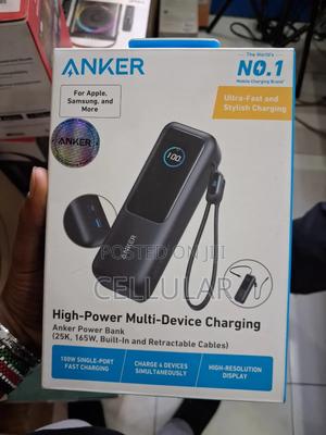 Anker Zolo Power Bank (25,000mah, 165w, Built-in Retractable Cables)