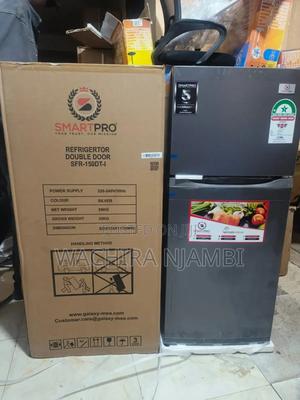 Smart Pro SFR-150-Dt-I Double Door Refrigerator, 121l - Silver - main view