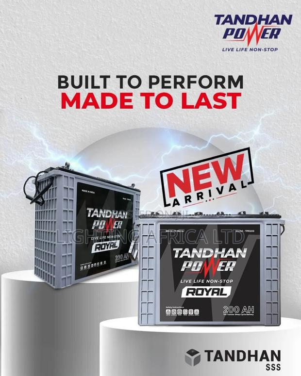 Tandhan 200ah -12v Cell Tubular Solar Battery Heavy Duty