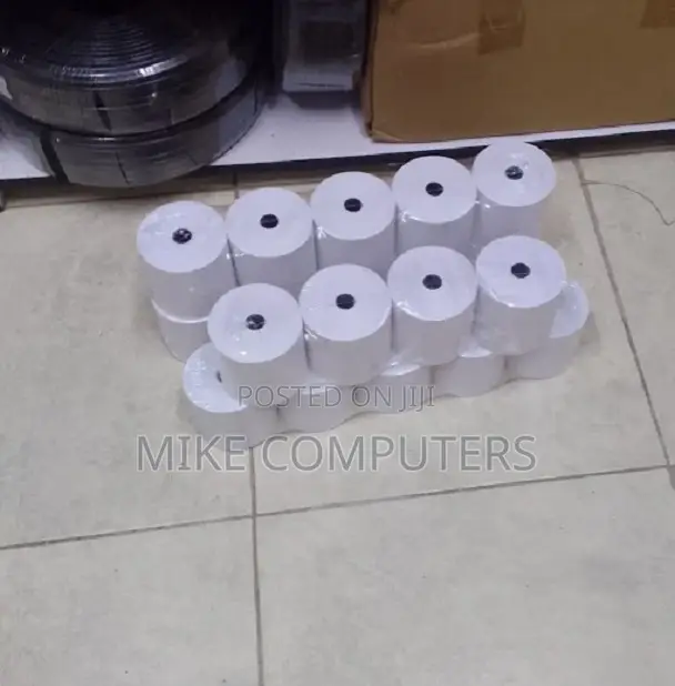 Long-Lasting Pack of 50 Rolls 80mm X 79mm Thermal Paper