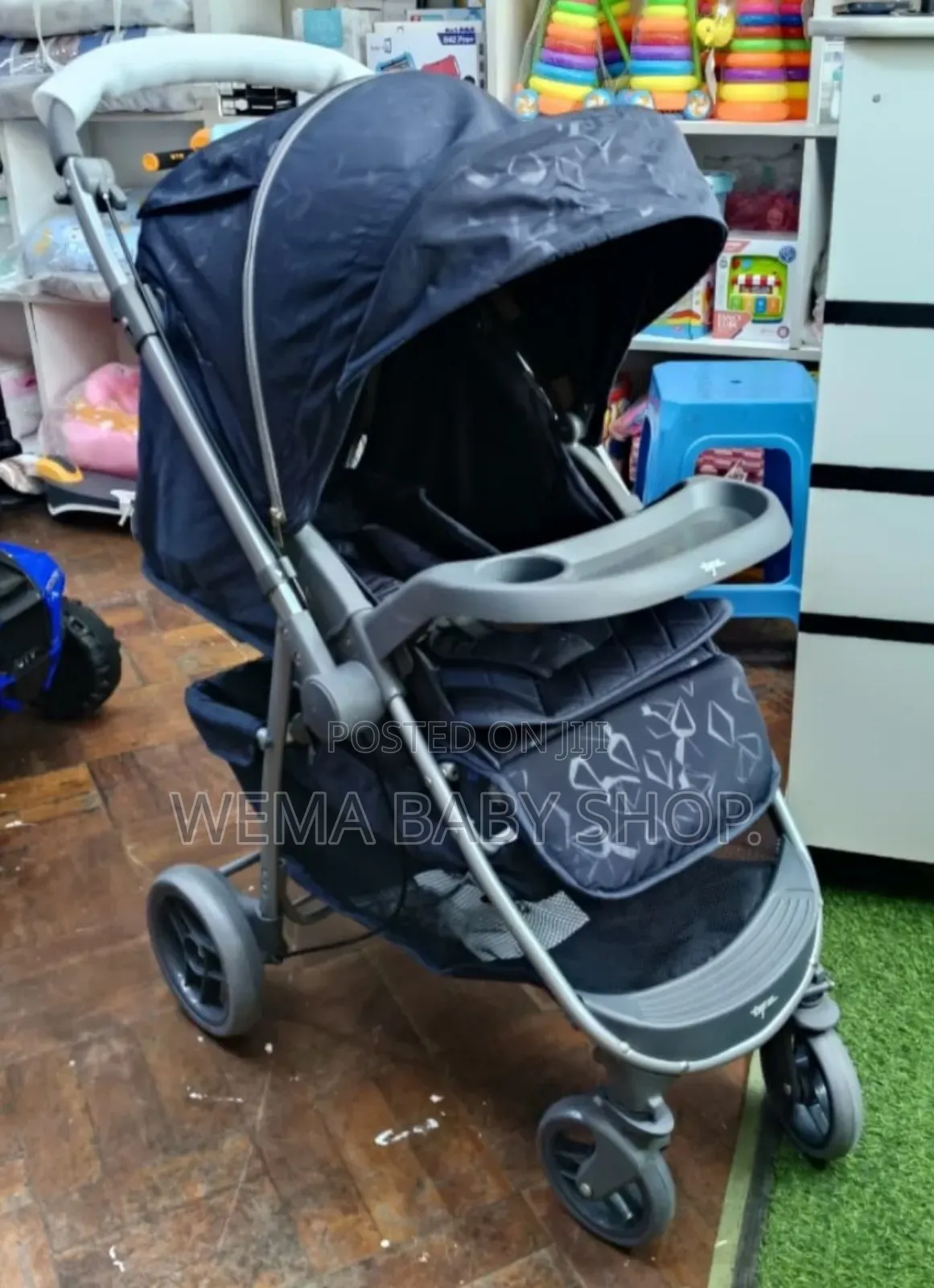 Compact Baby Stroller With Reversible Handle