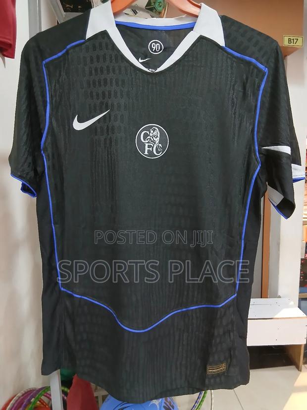 New Chelsea Black Jersey - Player Version Kit - main view
