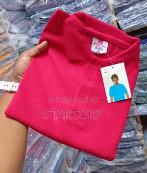 Red Dotted Polo Tshirts Available