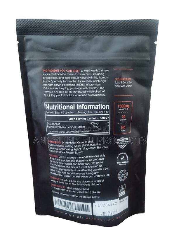 D-Mannose Capsules for Uti and Bladder Health - thumbnail 3