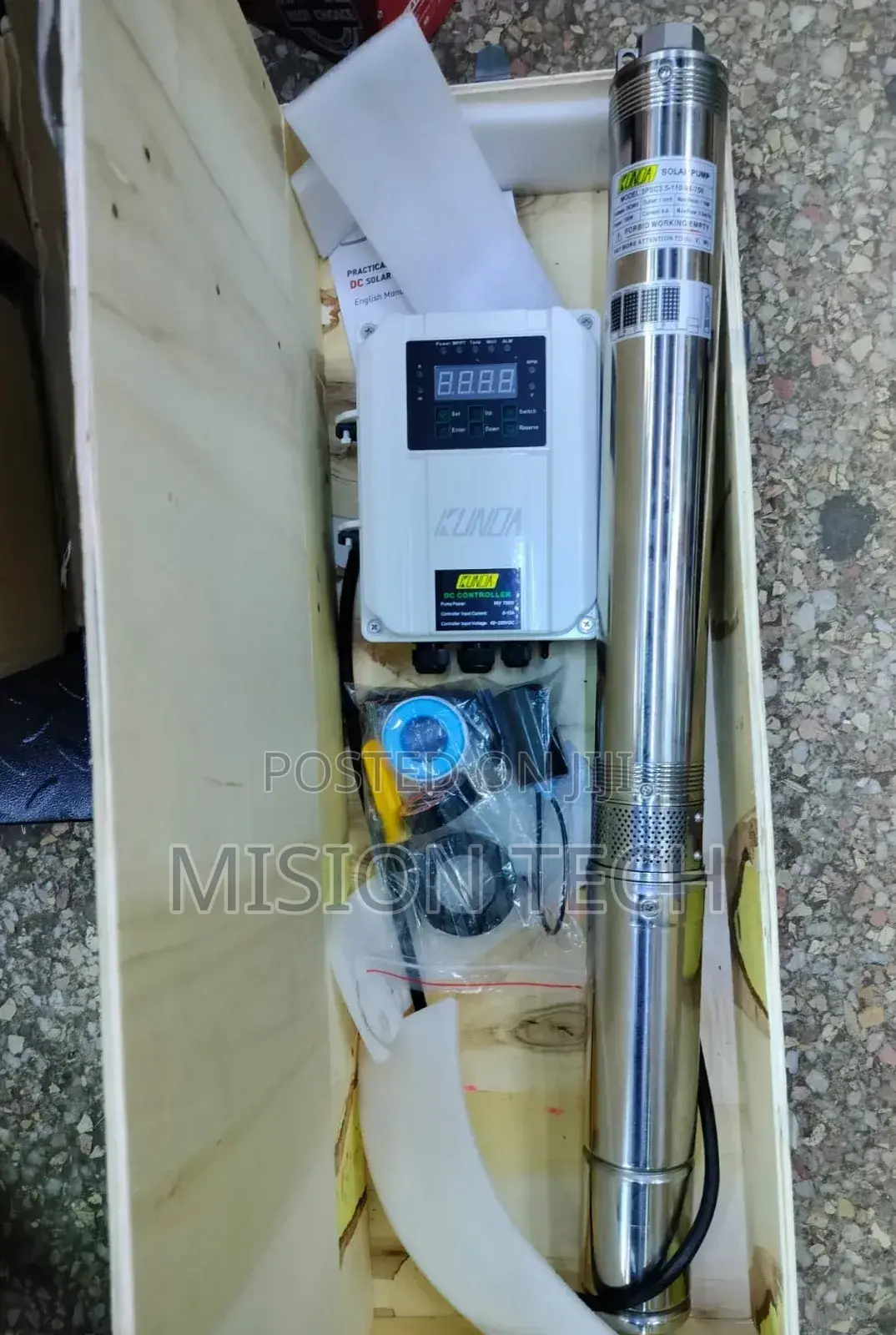 Kunda Solar Submersible Pump - 110m Max Head 