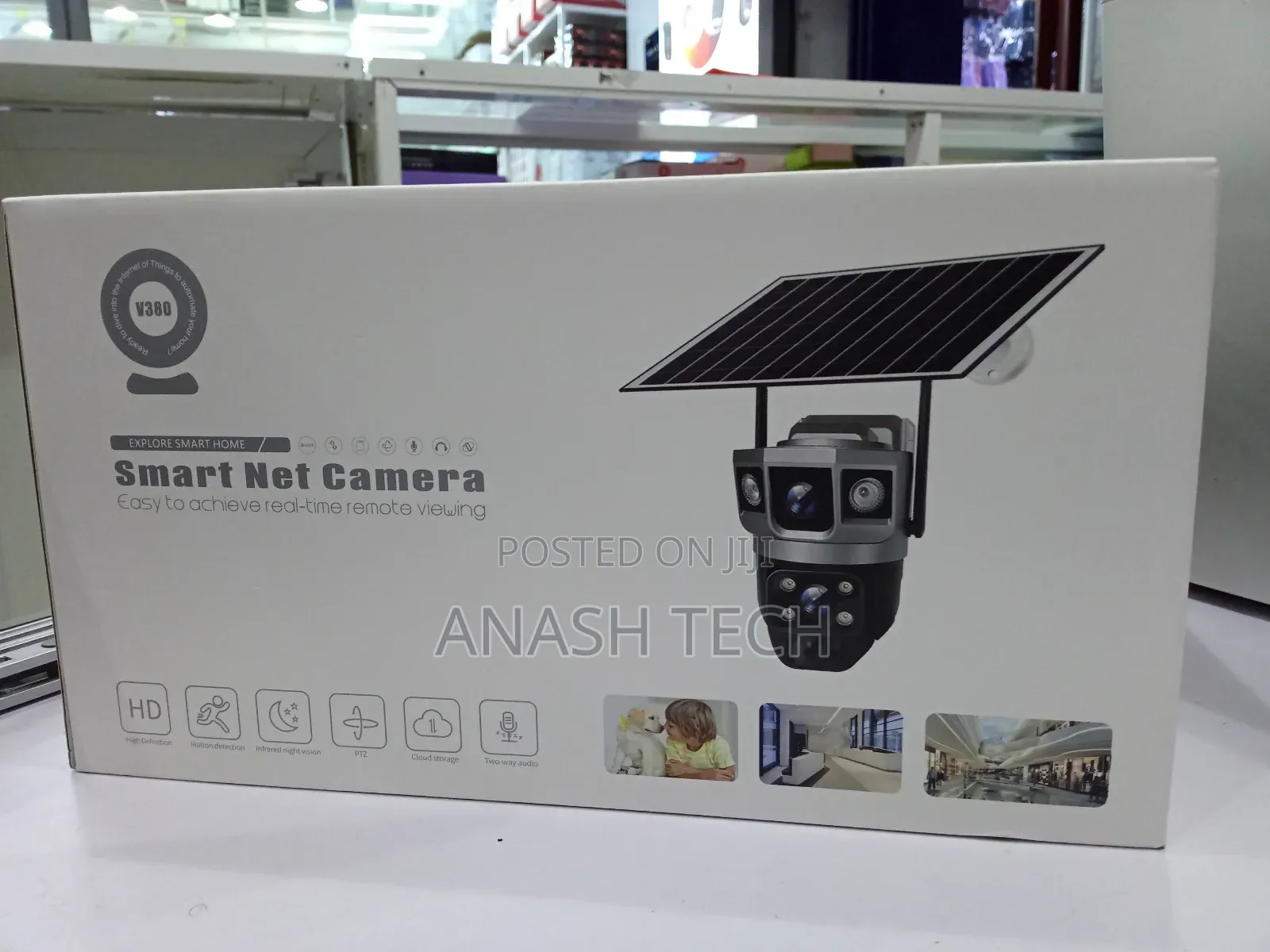 V380 Night Vision Waterproof Security 4g Dual Lens CCTV Camera