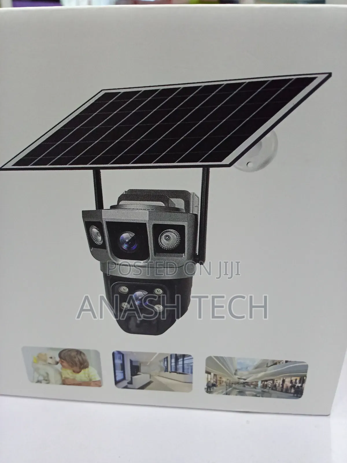 Wifi Dual Lens Solar CCTV Camera Smart Net Weatherproof