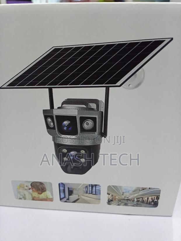 Wifi Dual Lens Solar CCTV Camera Smart Net Weatherproof