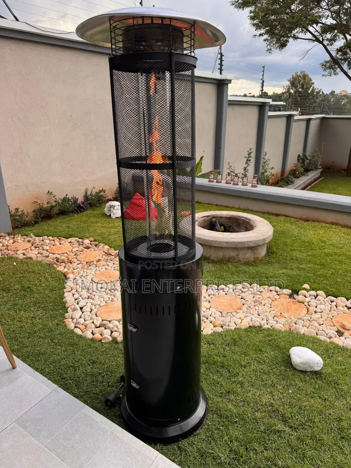 Cylindrical Gas Patio Heater For Outdoor Use