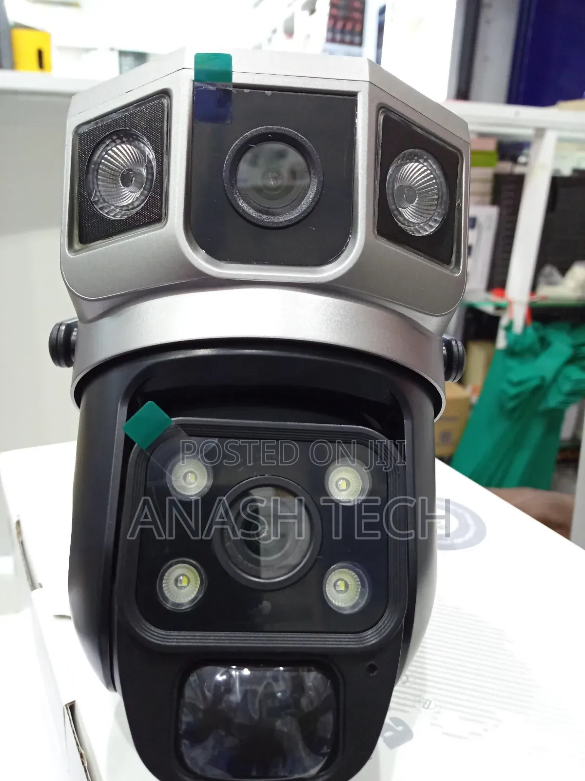 Dual Lens Dual Screen Solar CCTV Camera Wifi Enabled CCTV Camera