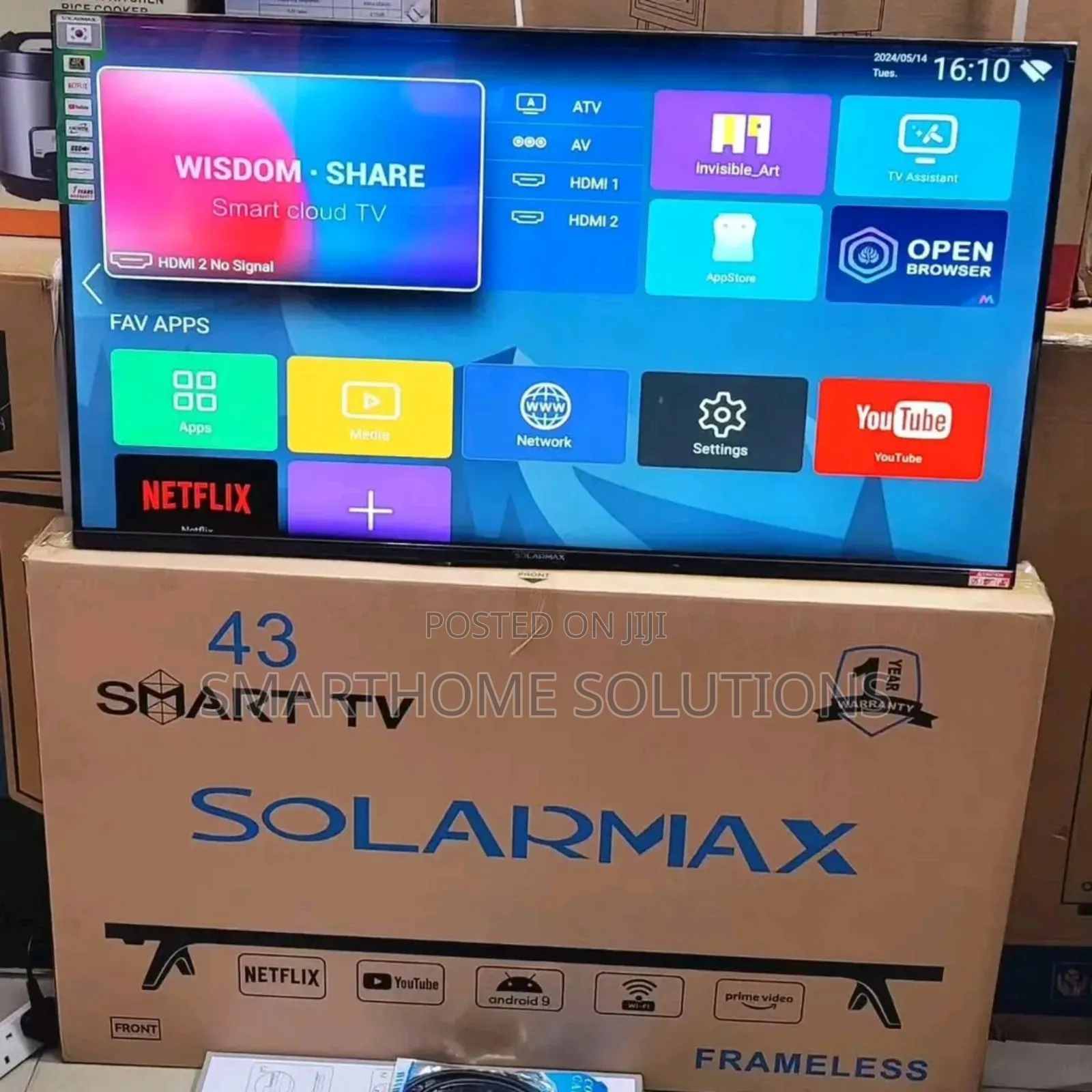 Solarmax 43" Smart Android Tv's