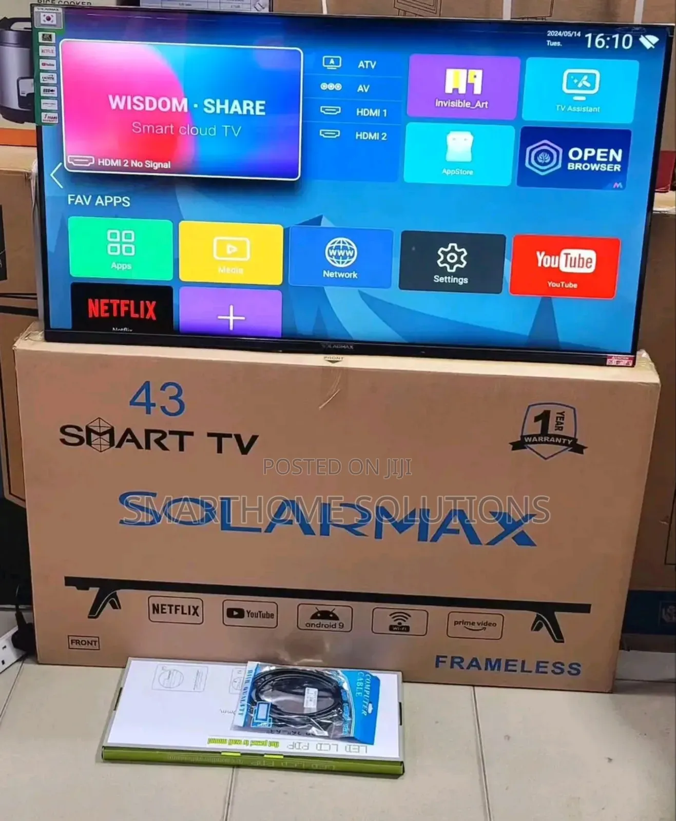 Solarmax 43" Smart Android Tv's